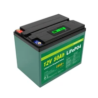 factory wholesale rechargeable li ion 12v 50ah lifepo4 battery
