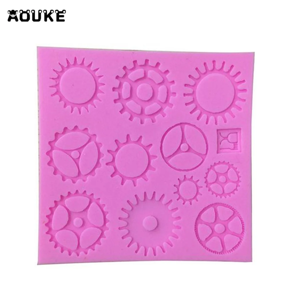 Силиконовая форма Aouke Gear для рукоделия эпоксидная смола шоколадная промышленное