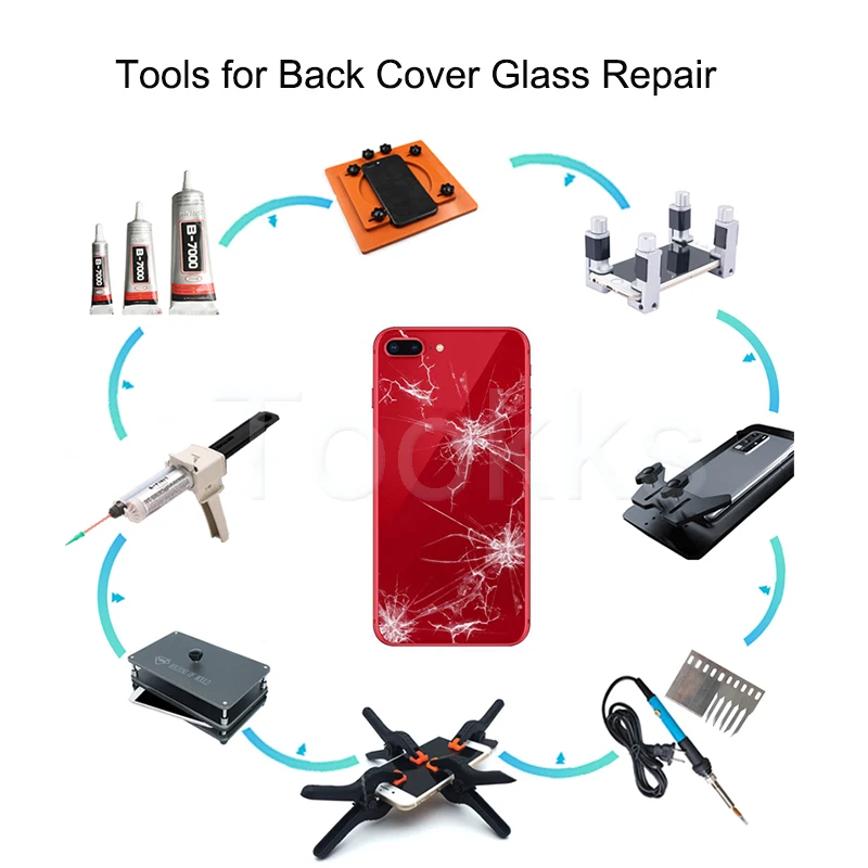 Полный набор инструментов для задней крышки стекла ремонта прессформы удержания