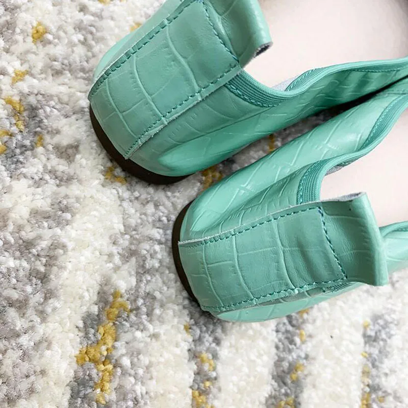 Женские балетки из натуральной кожи с квадратным носком и бантиком|Обувь без