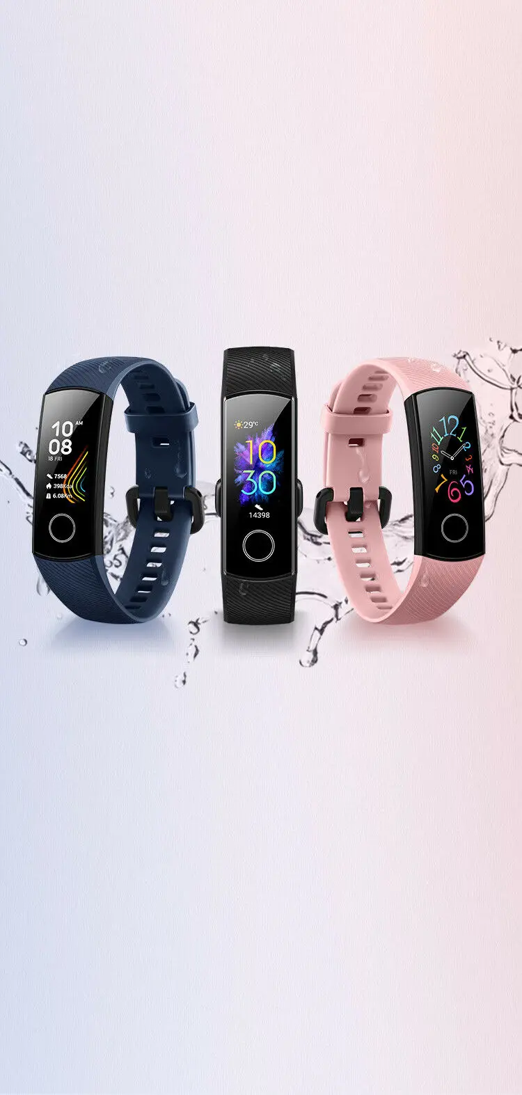 

Brand New Honor Band 5 Fitness Tracker Smart WristBand Black/Blue Color UK