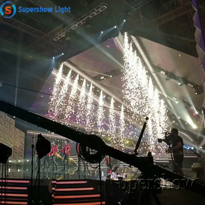 Фонтан с искровой машинкой подвесной на ферме холодный фейерверк для сцены DJ