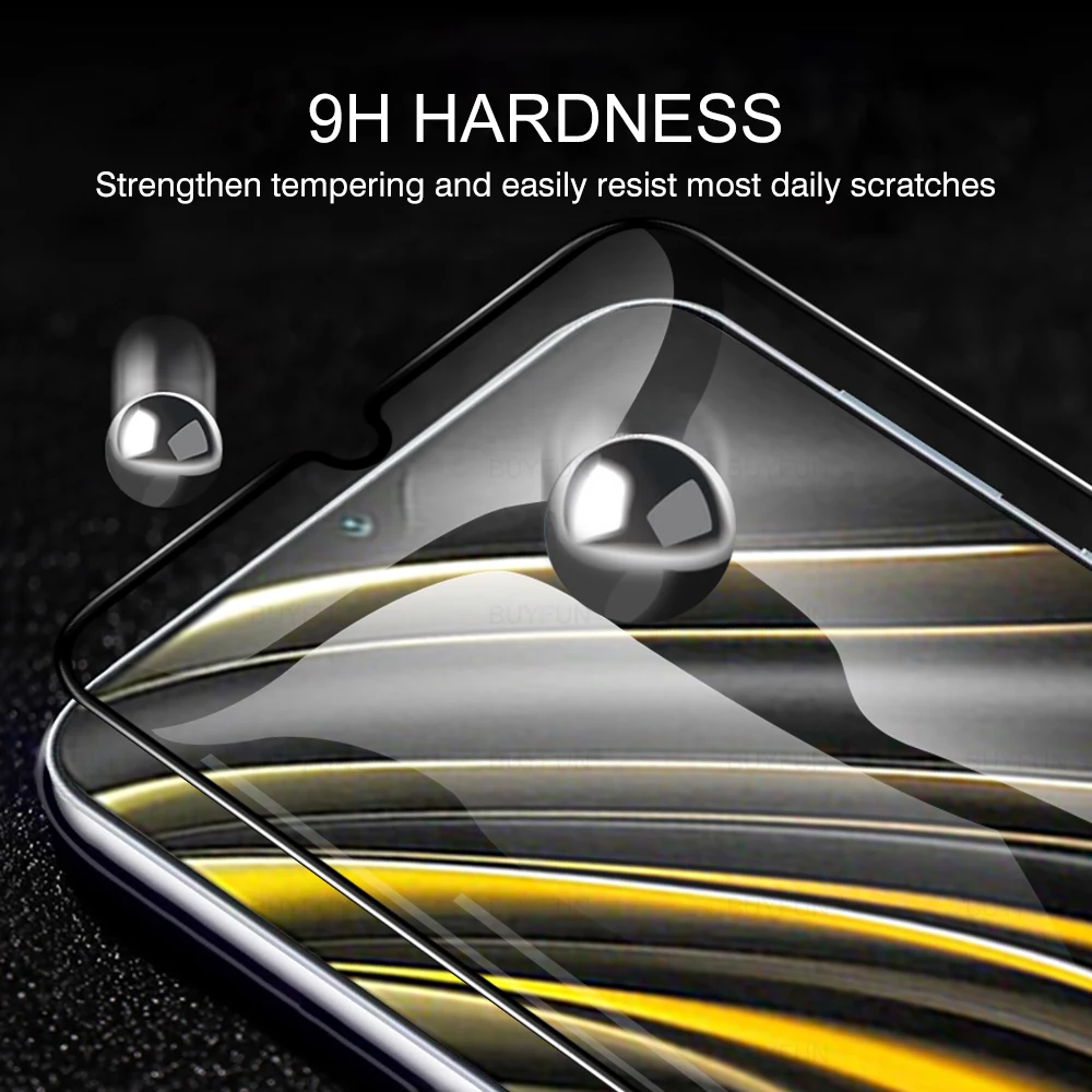 full cover tempered glass for xiaomi poco m3 pro 5g screen protector on the xiomi mi poco m3pro poko m 3 pocom3 protective film free global shipping