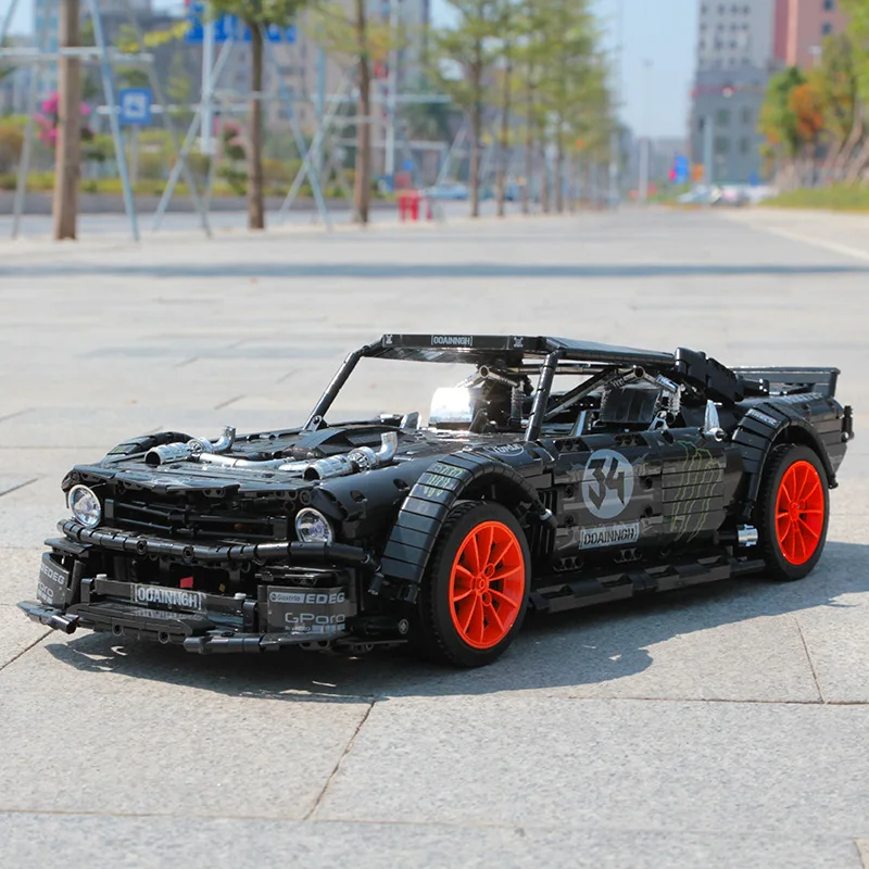 23009 Ford Mustang Hoonicorn гоночный автомобиль высокотехнологичный MOC-22970 подходит 20102