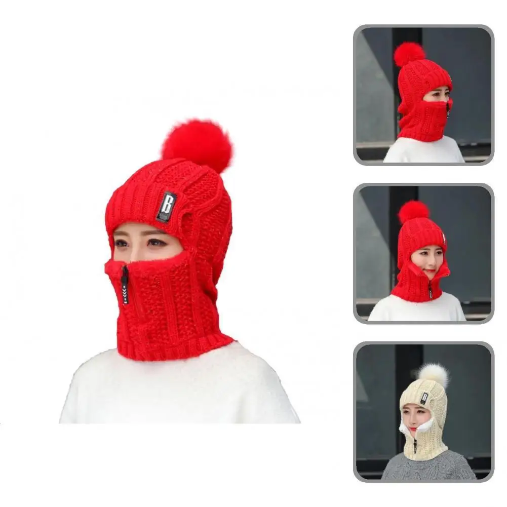 Stylish Long Beanie Hat Stretchy Sweet Head Neck Protective Casual Beanie Hat Neck Warmer Cap Scarf Beanie Hat