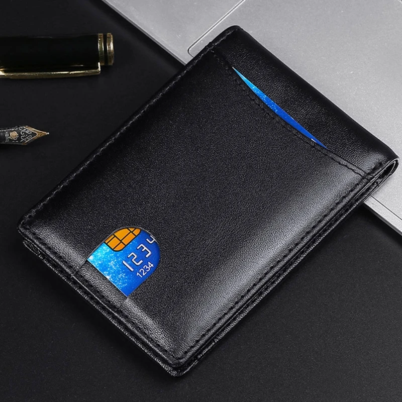 

Multi-functional Men Leather Credit Card Wallet RFID Blocking Coin Purse Cash Pocket Organizer Holder Pouch