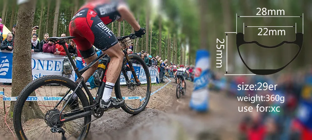 Элитный углеродный обод Mtb XC AM DH велосипедный обод 29er Mtb Hookless Асимметричный 24 27 30 35 40 50 мм ширина 29 мм Глубина Ems