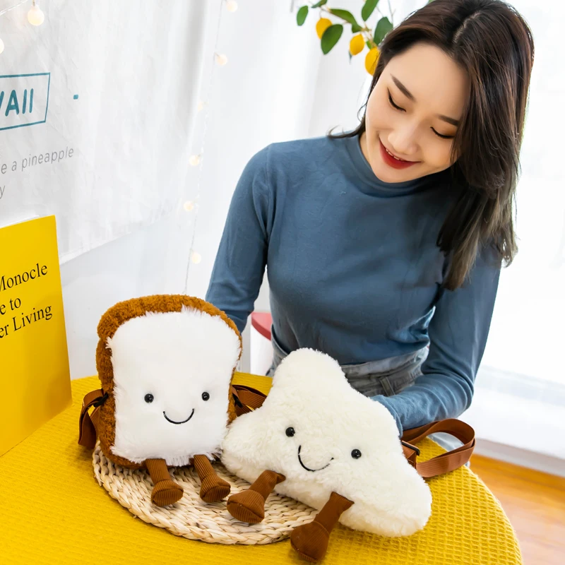 

Детская сумка через плечо, с мультипликационным принтом, с облаком, плюшевая, для девочек, модная, зимняя, 2021