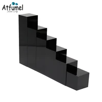 black cosmetic display stand necklace holder acrylic photography ornament window block ring earring jewelry display column 1pc
