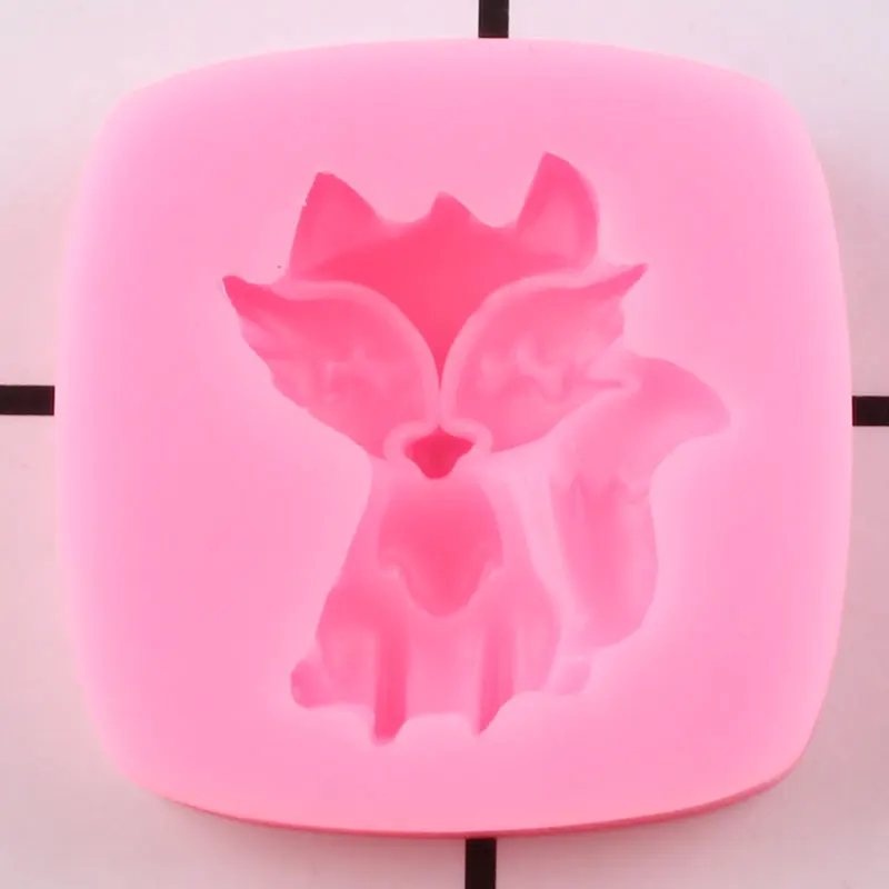 3D силиконовая форма для милой лисы DIY вечерние инструменты украшения тортов из
