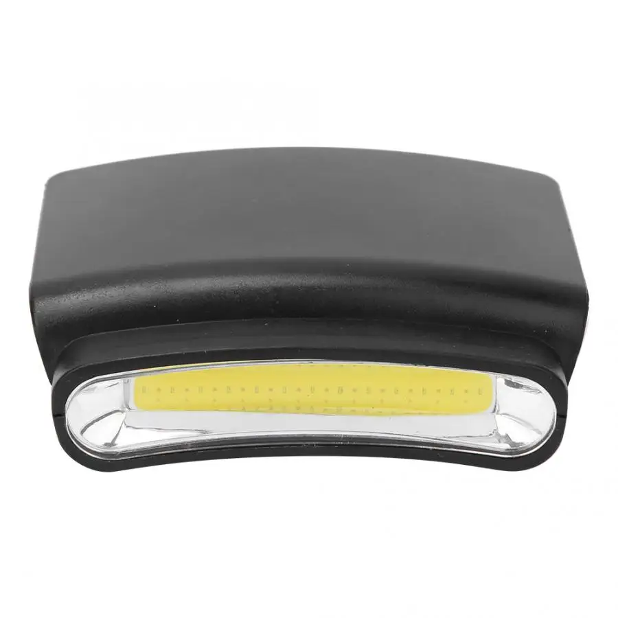 Пластиковый светодиодный портативный налобный фонарь с зажимом для крышки шляпы