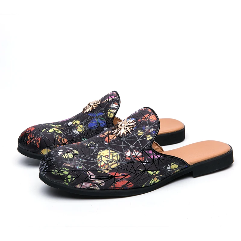 Шлепанцы Мужские дышащие на плоской подошве сланцы пушистые плюшевые сандалии