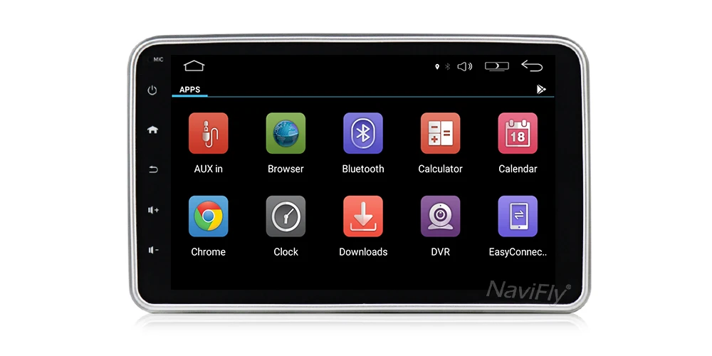 NaviFly 360 градусов вращающийся " Android 9,0 Универсальный Автомобильный мультимедийный плеер wifi Bluetooth Авторадио gps Навигация стерео HD