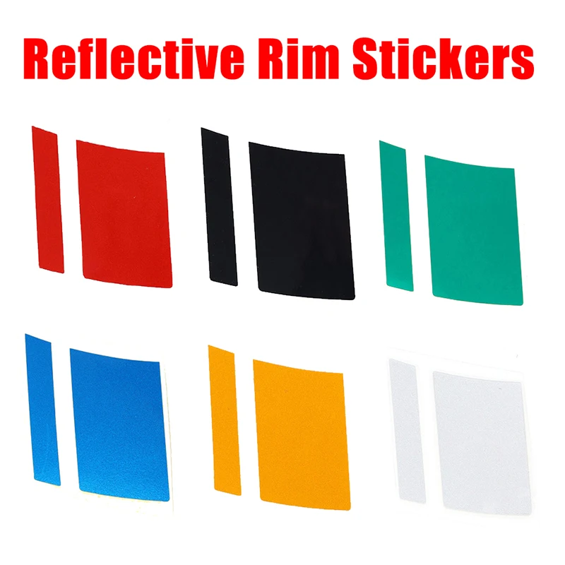 

6Pcs Reflective Car Stickers Fashion Wheel Rim Vinyl Sticker Auto Decorative Decal for Size 16" - 21" Car Wheel Accessories