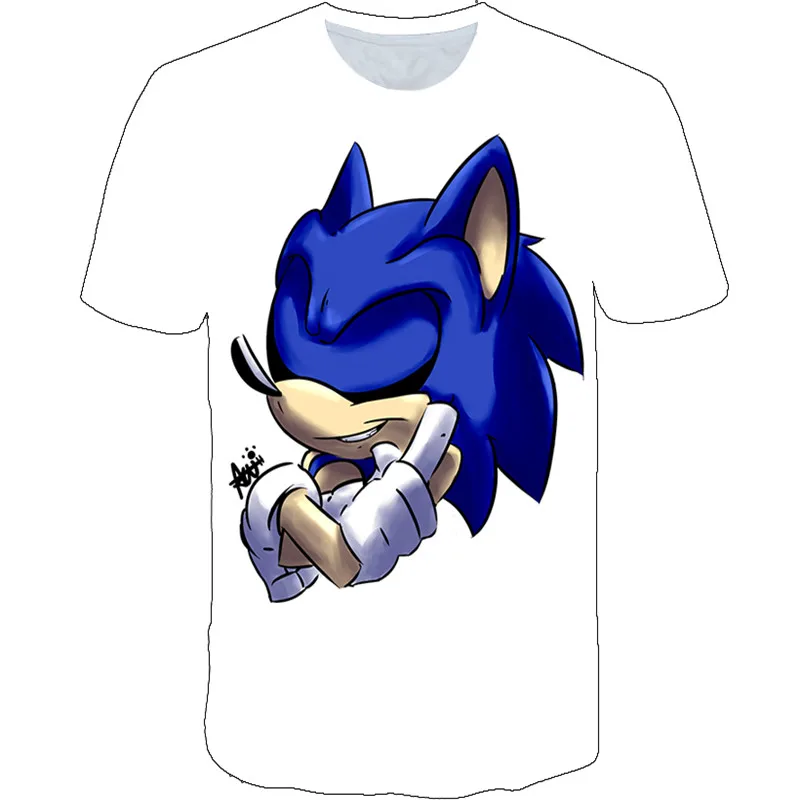 

Children Clothing Sonic T Shirt Breathable Kids Boys Clothes Kids Girls Tops Tees Summer Short Sleeve 3d Fashion Cartoon t Shirt