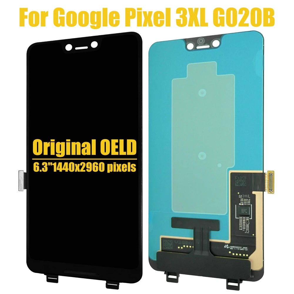 Оригинальный сменный OLED-дисплей Pixel 3 G013A для Google 3XL G020B ЖК-экран с сенсорным