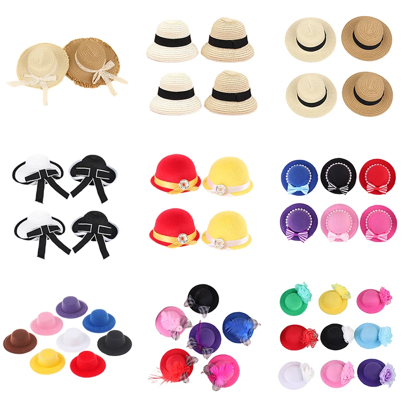 

Мини шапка для кукол, 1 шт., 1:12, 1:6, аксессуары для кукольного домика, мини-Кепка для кукольного домика, игрушки «сделай сам» для детей, искусст...