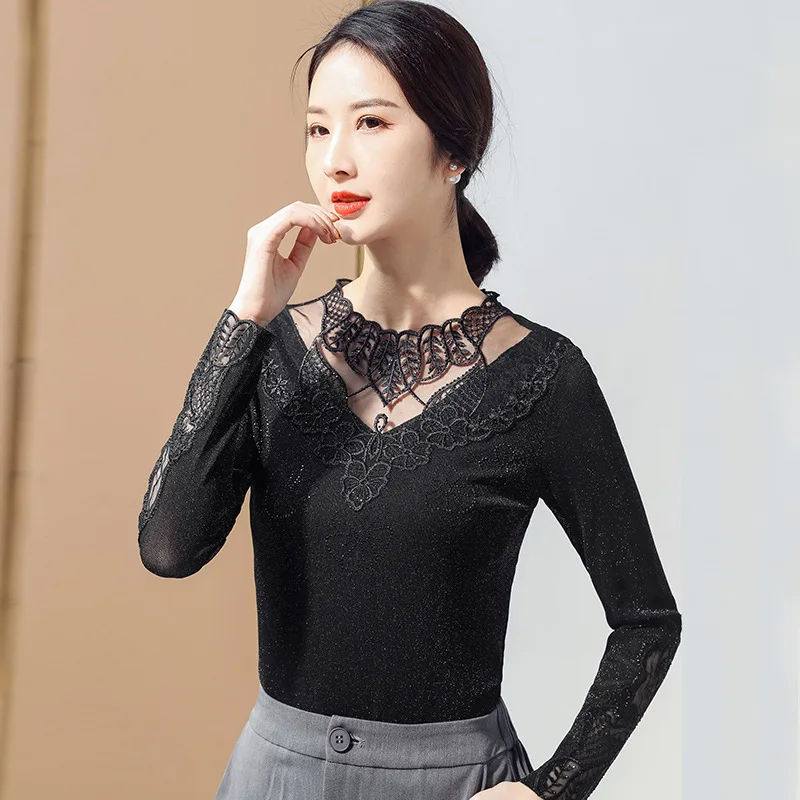 Новинка Весна 2022 женская футболка с длинным рукавом и круглым вырезом пикантные