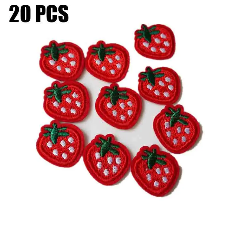 20PCS DIY Аксессуары 20 шт Любовь красное и розовое сердце Железо на патч наклейки для одежды шитье на вышитые 2,6*2,4 см - Цвет: 20PCS