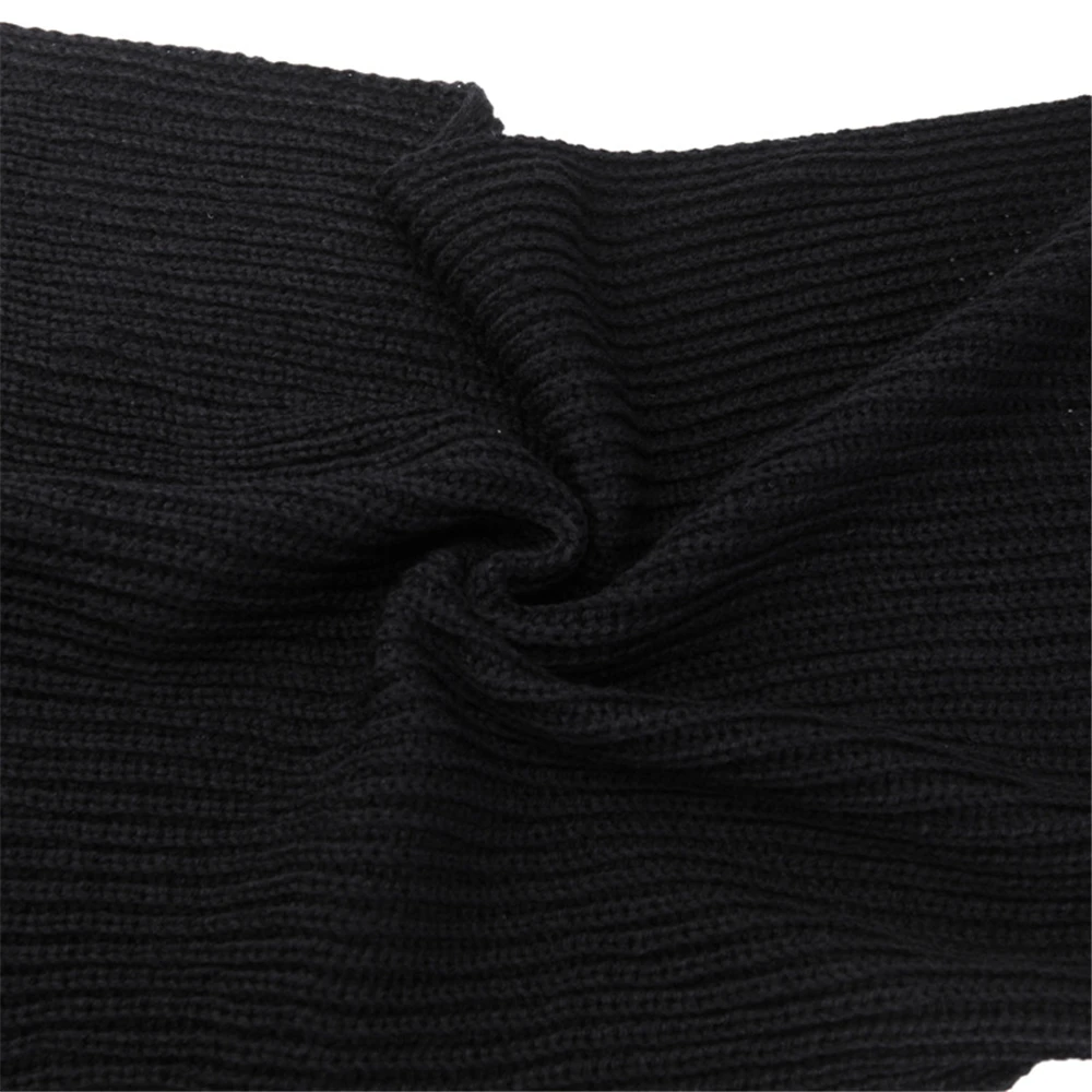 Мужской модный однотонный вязаный шарф в Корейском стиле высококачественные