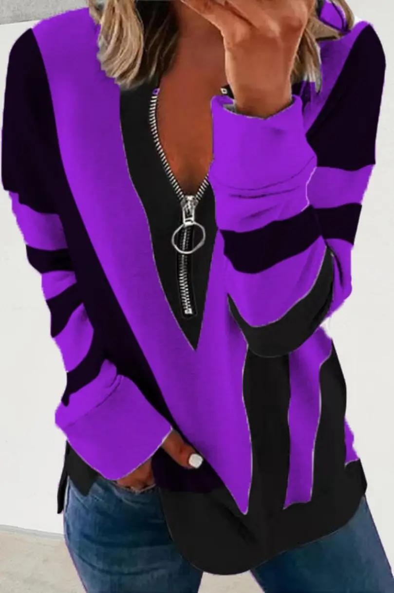 

2022 female jacket and striped zip fleece