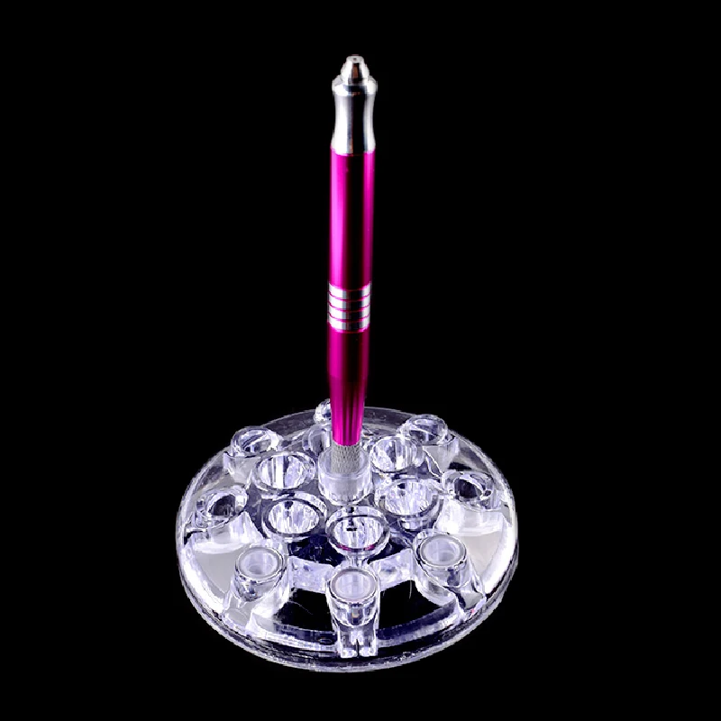 1 шт. акриловые овальные круглые крышки для тату чернила пигментные чашки