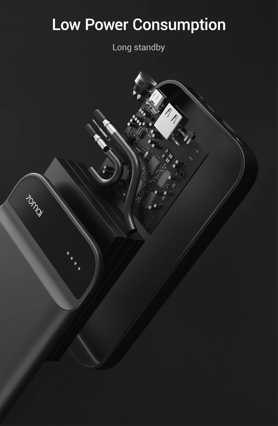 XIAOMI 70mai пусковое устройство 11100 мАч портативный автомобильный пусковой стартер аварийный усилитель аккумулятора водонепроницаемый аккумулятор зарядное устройство Внешний аккумулятор Комплект