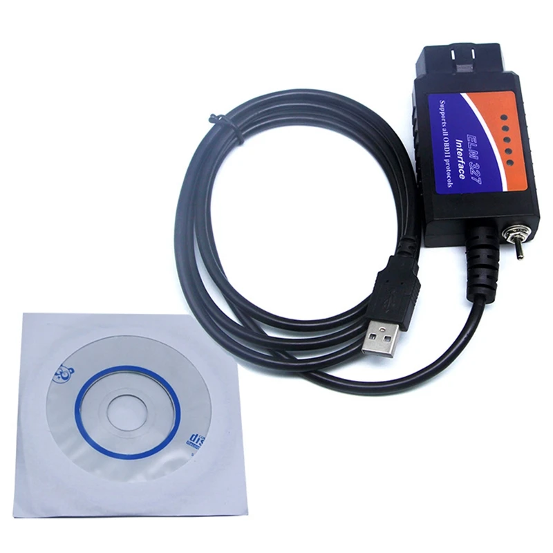 ELM327 диагностический кабель USB с переключателем для чтения кода Focccus Forscan FF2 Elmconfig |