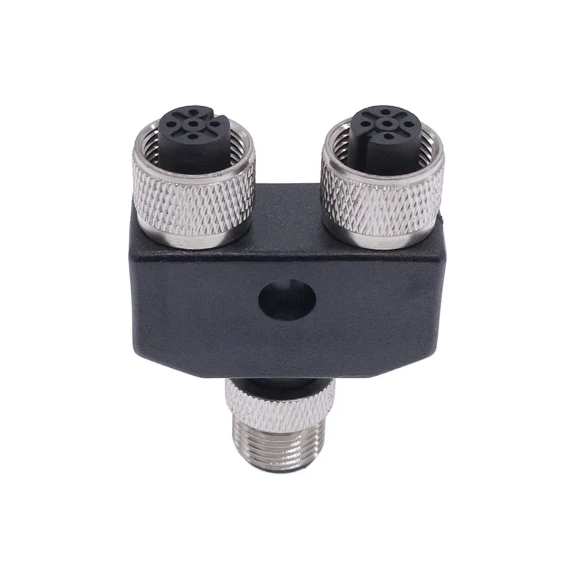 M12 трехходовая труба водонепроницаемый сенсор разъем для преобразования штекер 4