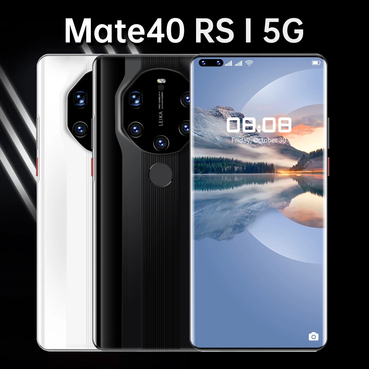 

Mate40 RS Global Version 16GB 512GB 24MP 50MP 7.3 Inch Smartphone Android 11 6800mAh Fingerprint ID Snapdragon 888 Cell Phones