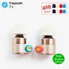 TINHIFI T3 Наушники 1DD + 1BA Knowles Drive HIFI наушники металлические наушники-вкладыши с позолоченным OFC SPC кабелем T2 T3 P1 S2