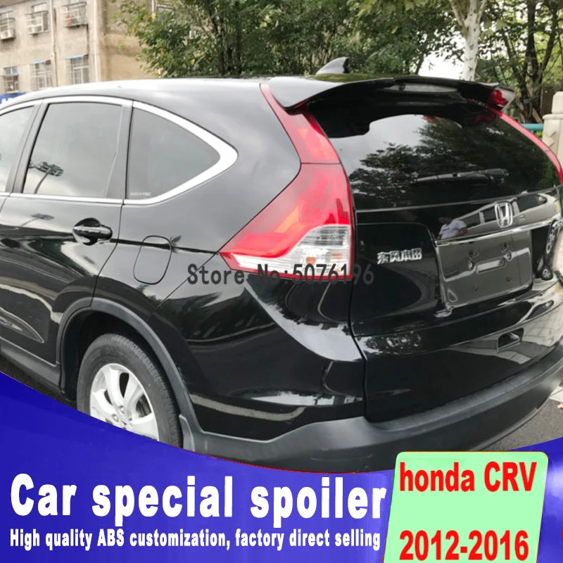 Для CR V спойлер 2012 2016 Honda CRV WDK АБС пластик Материал заднего крыла Цвет задний