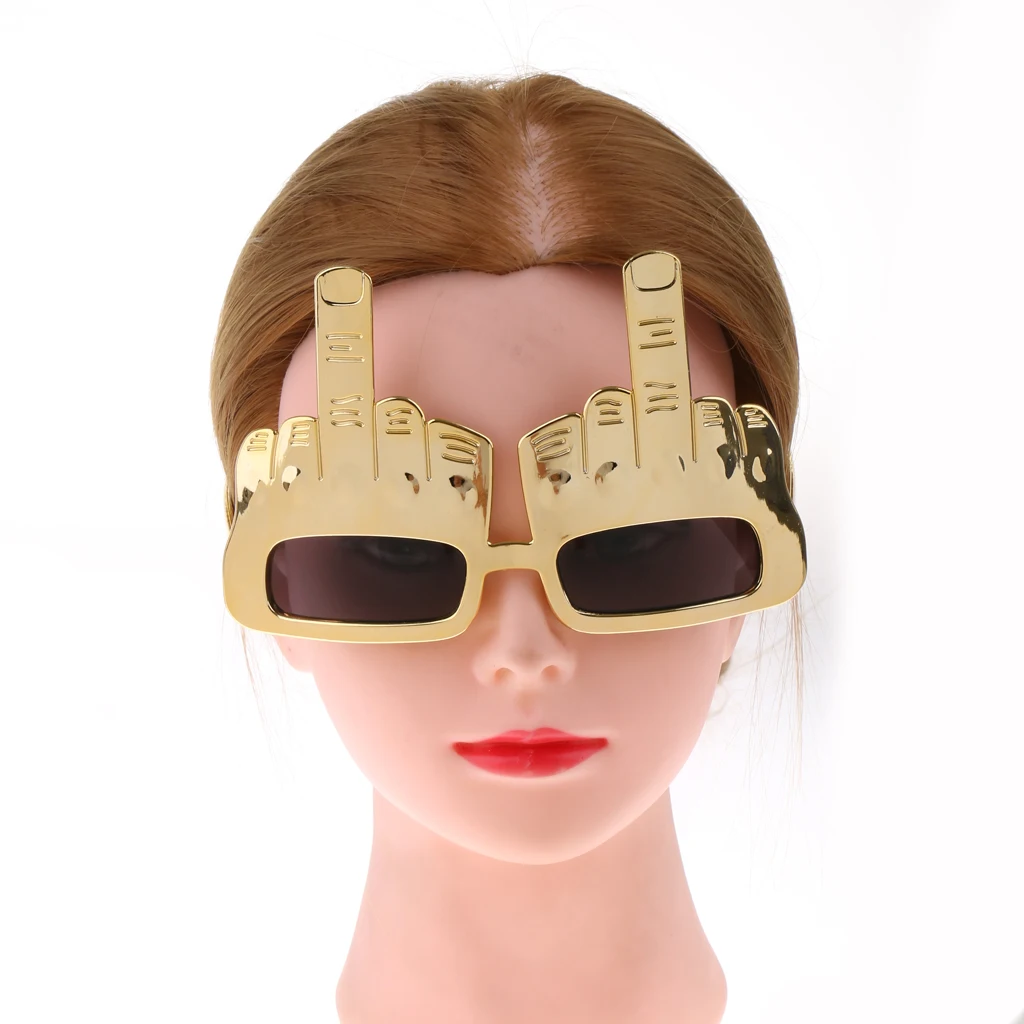

Funny Middle Finger Gesture Sunglasses Adults Party Costume Glasses
