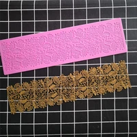 new cake lace silicone mold pastry biscuit lace mat gumpaste mold diy chocolate fudge tool
