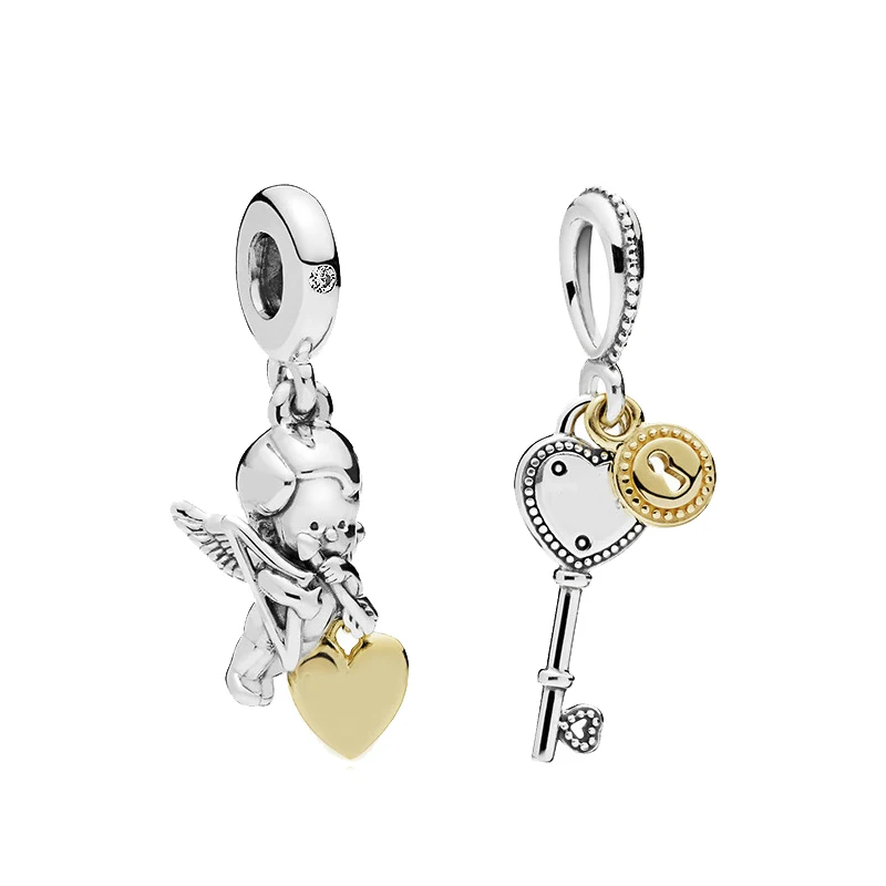 Бесплатная доставка амулеты в виде сердца и подходят для брендовых браслетов