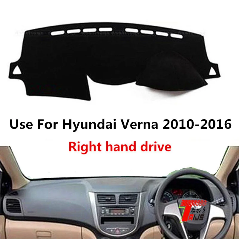 

TAIJS Factory Anti dust Sun Shade Polyester Fibre Car Dashboard Cover For Hyundai Verna 2010-2016 Right hand drive