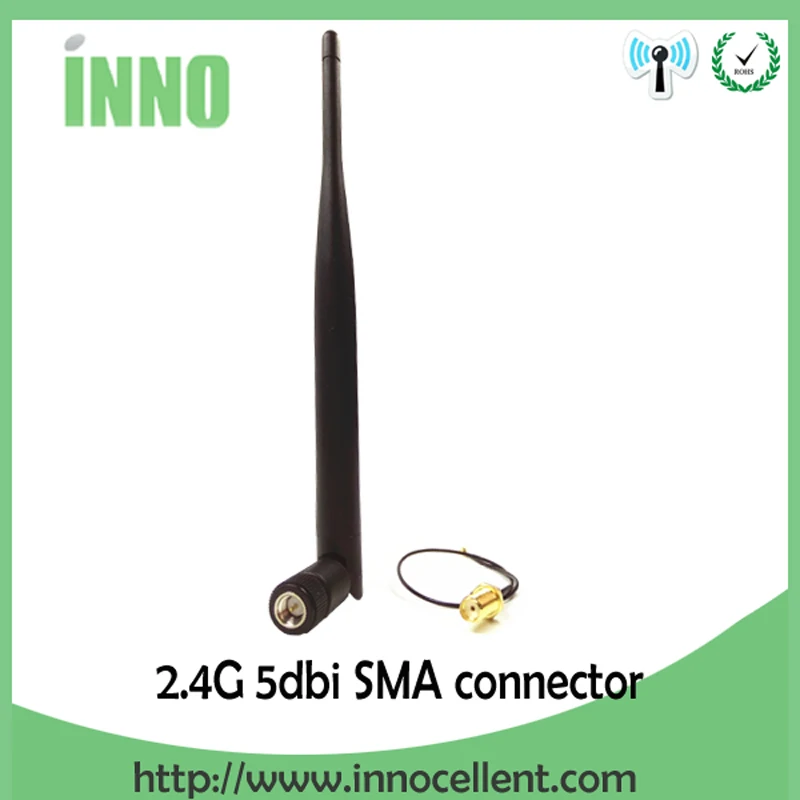10 шт. оптовая продажа 2 4 GHz антенна wifi 5dBi SMA разъем ghz + 21 см RP к ufl./IPX 1 13 Pigtail кабель|5dbi
