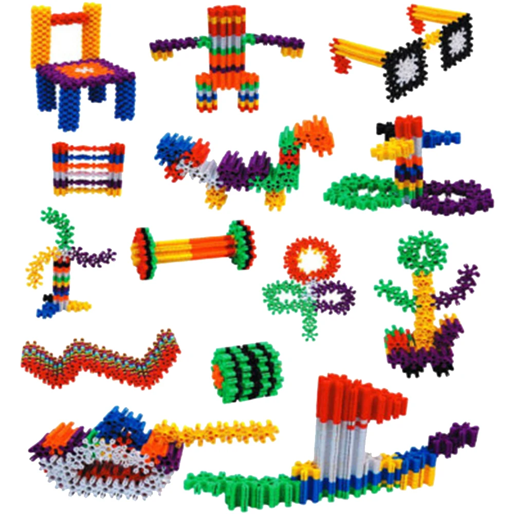 Трехмерная Цветная Плитка строительные блоки сто переменная пластиковая вилка