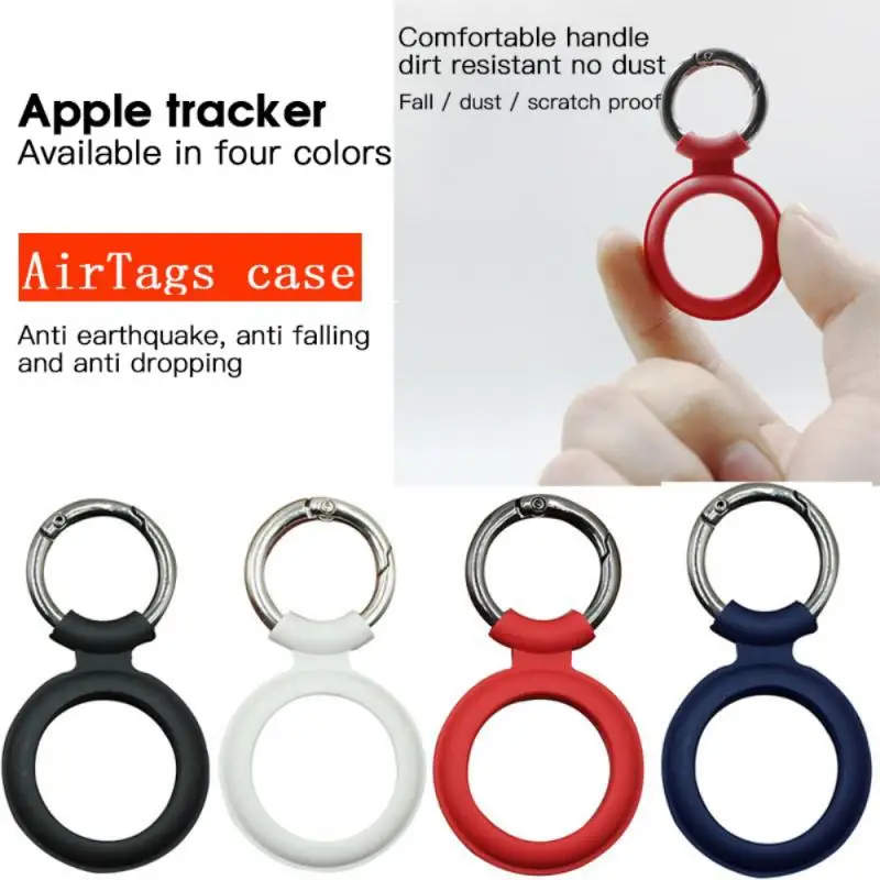 

Protective Cover For Aircovered AirTag Case Silicone Protector Bumper Case Compatible With Apple AirTags Tracker Buckle