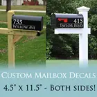3 X наклейки на почтовый ящик по индивидуальному заказу, наклейки с номером дома для почтовых ящиков, новый домашний подарок