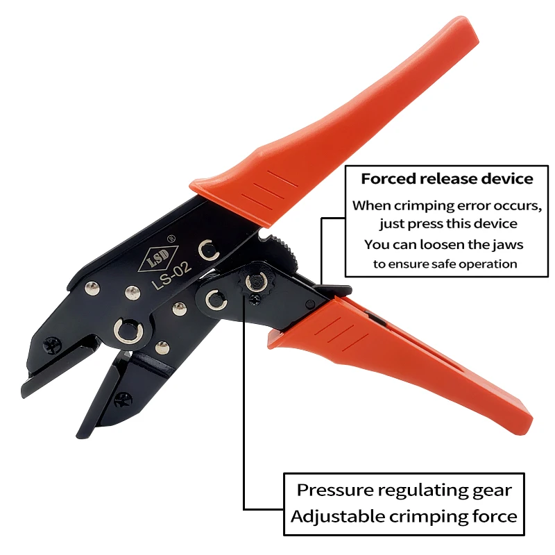 Ручной обжимной инструмент для неизолированных теплопленочных разъемов с