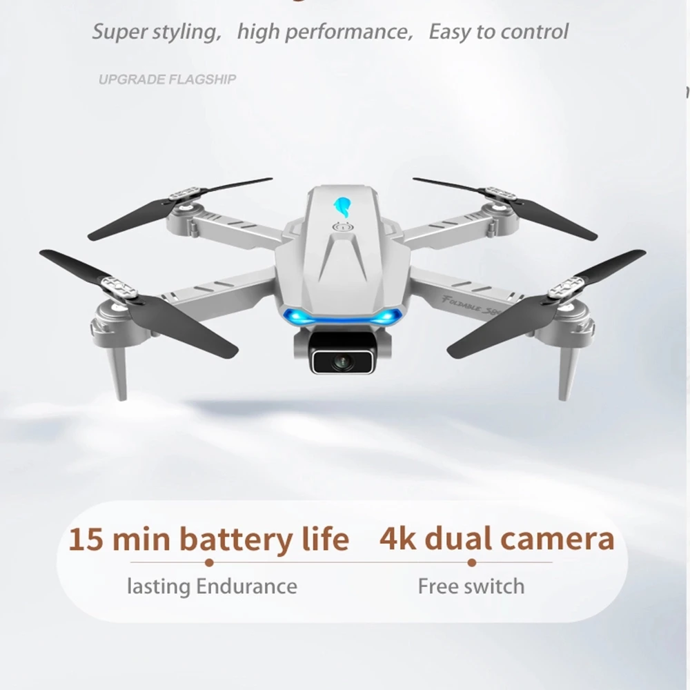 2021 New S68 Mini Drone 4K HD Wide Angle Dual Camera WiFi FPV Drone RC Quadcopter Height Keep Dron Helicopter Toy