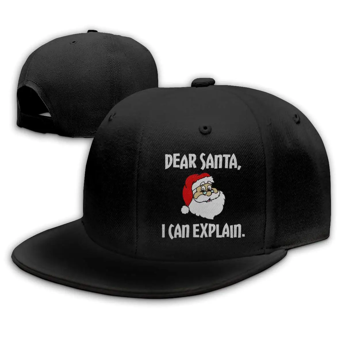 TSDFCDear Санта я могу пояснить Snapback плоские бейсболки мужские черные| |