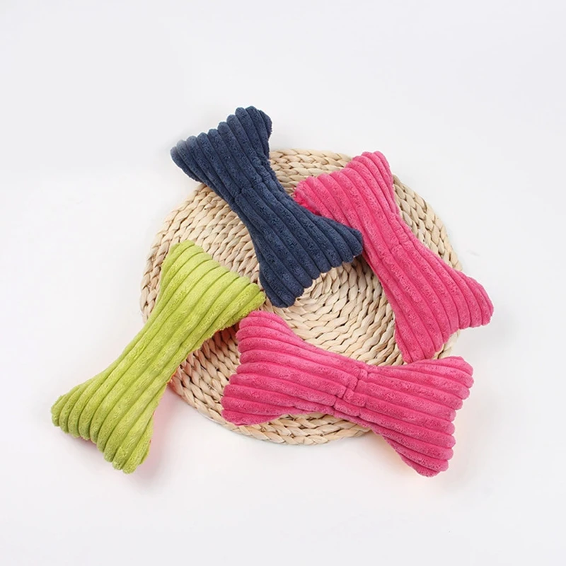 

Pet toys plush sound Oxford cloth color bone pet toy suppliesQ62