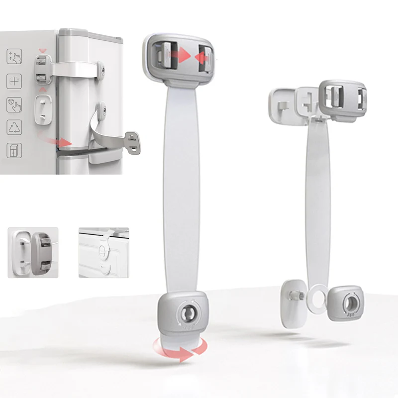 Protecci&oacute;n de seguridad de pl&aacute;stico para beb&eacute;s, productos de seguridad para ni&ntilde;os en armarios, cajas, cerradura, caj&oacute;n, puerta, terminador-4