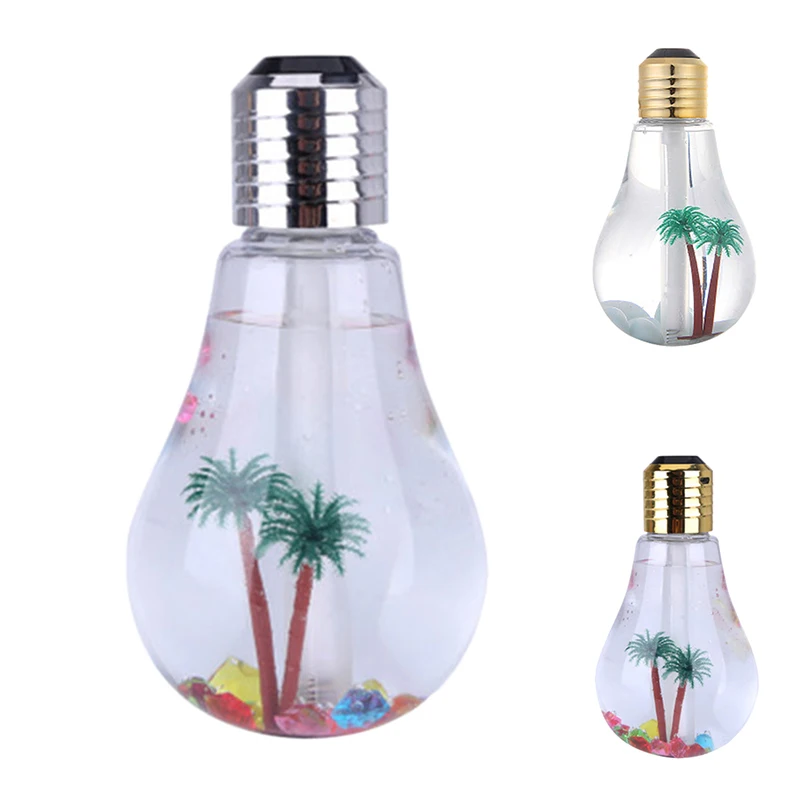 

Colorful Light Bulb Humidifier Air Ultrasonic USB 400ML Mist Maker