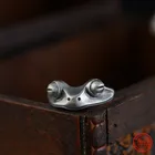 Винтажное кольцо MKENDN в виде лягушки, серебро 100% дюйма, для мужчин и женщин, Готическая уличная одежда, стиль хип-хоп, панк, животное