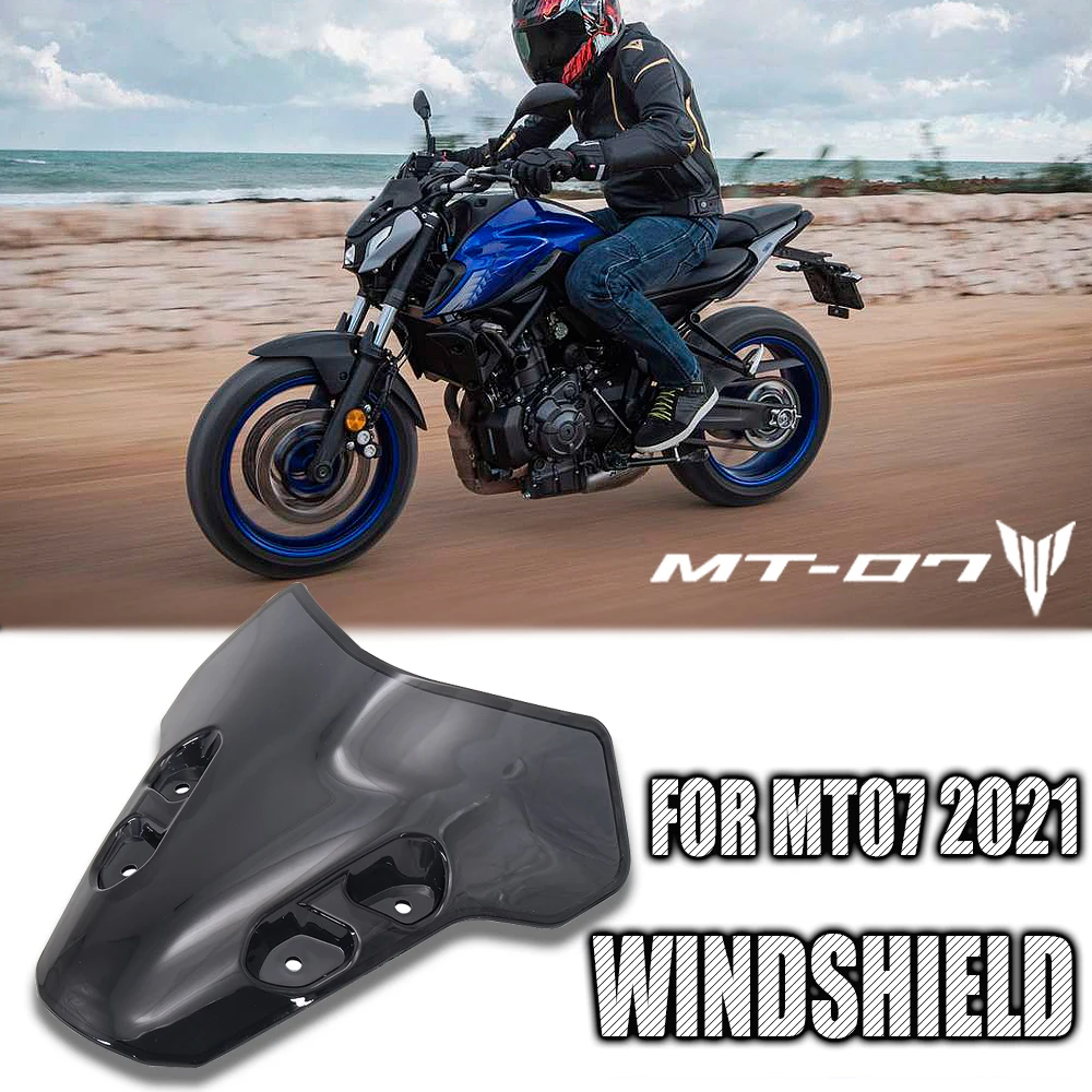 

Brand New Motorcycle Accessories For Yamaha MT-07 MT 07 mt07 Windshield Fairing Black And Transparent 2021