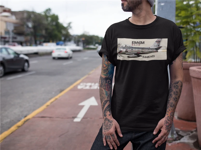 Эминем Полный Обложка альбома футболка рэп в стиле хип хоп Slim Shady Stan новый черный