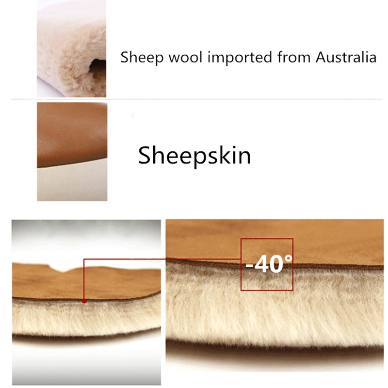 SHUANGGUN Одежда высшего качества; модные зимние сапоги для мужчин; оксфорды со шнуровкой; зимние ботинки на меху со шнуровкой из натуральной овечьей кожи и натуральной шерсти; утепленные ботильоны; короткие ботинки